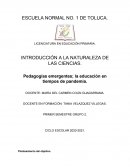 PEDAGÓGIAS EMERGENTES pandemia de COVID-19