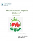 Análisis financiero empresa MbGreen