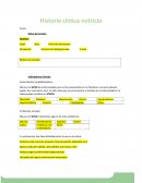 Historia clínica nutricia