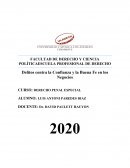 Delitos contra la Confianza y la Buena Fe en los Negocios