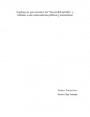 Explique en qué consisten los “shocks del petróleo” y refiérase a sus consecuencias políticas y económicas