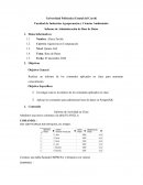 Informe de Administración de Base de Datos