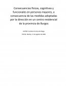 Consecuencias en personas mayores derivadas de las medidas adoptadas por la dirección de un centro residencial frente al Covid-19