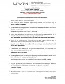 Cuestionario de análisis sobre Juicios Orales Mercantiles