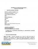 Ejemplo informe peritaje psicologìa