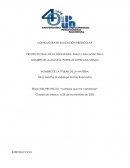 TÍTULO DEL PROYECTO: “cambios que me cambiaron”