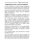 COMPETENCIA EN EL JUICIO DE AMPARO