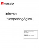 Informe Psicopedagógico