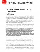 ANALISIS DE PERFIL DE LA EMPRESA DE WONG