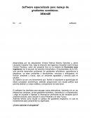 Software especializado para manejo de gradientes económicos