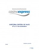 AUDITORIA CONTROL DE VALES Casino : L’OREAL CHILE
