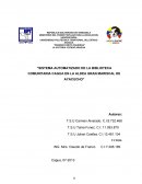 Sistema automatizado de la biblioteca comunitaria Cagua en la aldea Gran Mariscal de Ayacucho