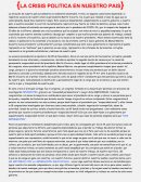 Ensayo sobre la crisis politica en el Peru
