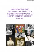 Mujeres a lo largo de la historia