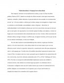 Multiculturalidad y Pedagogía Interculturalidad