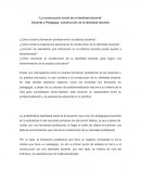 La construcción social de la identidad docente