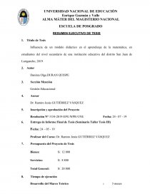 Influencia de un módulo didáctico en el aprendizaje de la matemática. Página 1