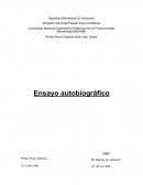 Ensayo autobiográfico "Yo"