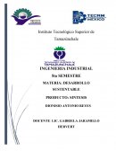 DESARROLLO SUSTENTABLE. PRODUCTO: SINTESIS