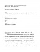 Escrito personal sobre la situacion de la salud en el pais y como ha impactado en la educacion