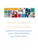 Actividad integradora 5. Movimiento oscilatorio