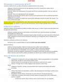 Afirmaciones o aseveraciones de los EF