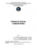 ENSAYO CRÍTICO SOBRE EL TRABAJO SOCIAL COMUNITARIO