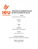 Actividad de aprendizaje Investigación diagnóstica sobre el mantenimiento