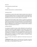 Presentación en materia procesal