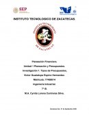 Planeación Financiera. Unidad 1 Planeación y Presupuestos