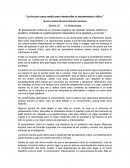 La lectura como medio para desarrollar el pensamiento crítico