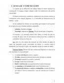 LENGUAJE Y COMUNICACIÓN. COMPETENCIA LINGÜÍSTICA Y COMPETENCIA COMUNICATIVA