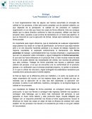 Ensayo “Los Procesos y la Calidad”