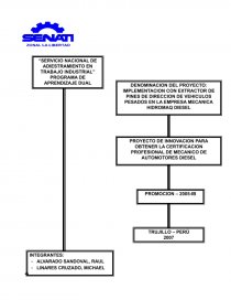 “IMPLEMENTACION CON EXTRACTOR DE PINES DE DIRECCION EN VEHICULOS PESADOS”. Página 1