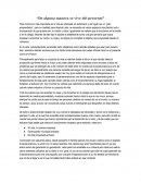 De alguna manera se vive del presente