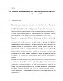 Las fuentes del derecho administrativo como principios básicos y activos que respondan al interés social
