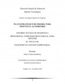 PLAN ESTRATÉGICO DE MEJORA PARA POSTVENTA AUTOMOTRIZ