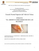 El aborto como derecho de las mujeres