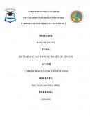 SISTEMA DE GESTION DE BASES DE DATOS