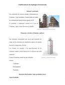 Clasificación de las tipologías Estructurales