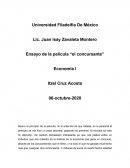 Ensayo de la película “el concursante”