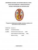 Programa de alfabetización dirigido a jóvenes y adultos en la microcuenca Piuray-Ccorimarca