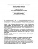 RECONOCIMIENTO DE MATERIALES DE LABORATORIO