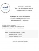 Acreditación de experiencia práctica enfermería general e integrada I