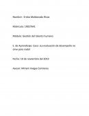 Caso: ¡La evaluación al desempeño no sirve para nada!