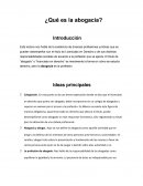 Qué es la abogacía