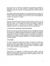 Errores al evaluar desempeño. Página 3