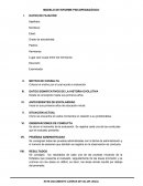 MODELO DE INFORME PSICOPEDAGÓGICO