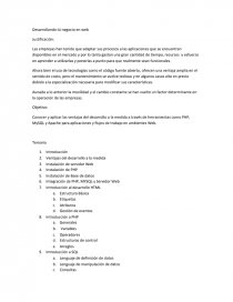 Desarrollando tú negocio en web. Página 1