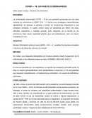 COVID – 19: UN NUEVO CORONAVIRUS